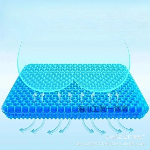 Seat Cushion - Cool Honeycomb Gel for Summer - Car Seat Cushion - Soft Cooling Thick Cushion for Home Office